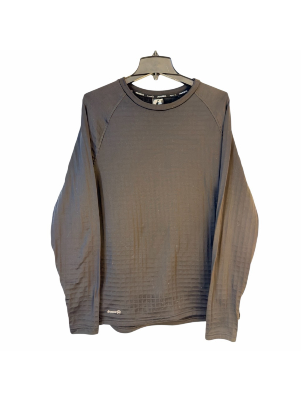 Russell Men's Black Dri-Power 360 Long Sleeve Performance Top - Size M - b13